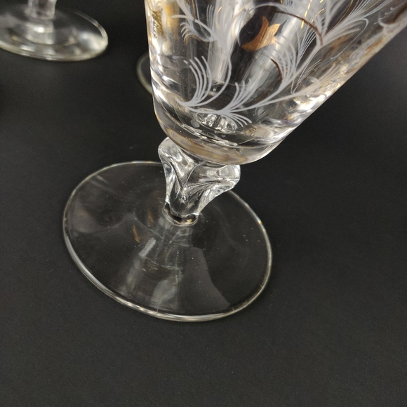 Libby Royal Fern Water Goblets | Set of 4 - Picture 7 of 9